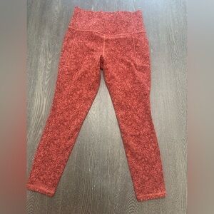 ATHLETA BURNT ORANGE SALUTATION STASH POCKET II 7/8 TIGHT - Size Small SKU:92